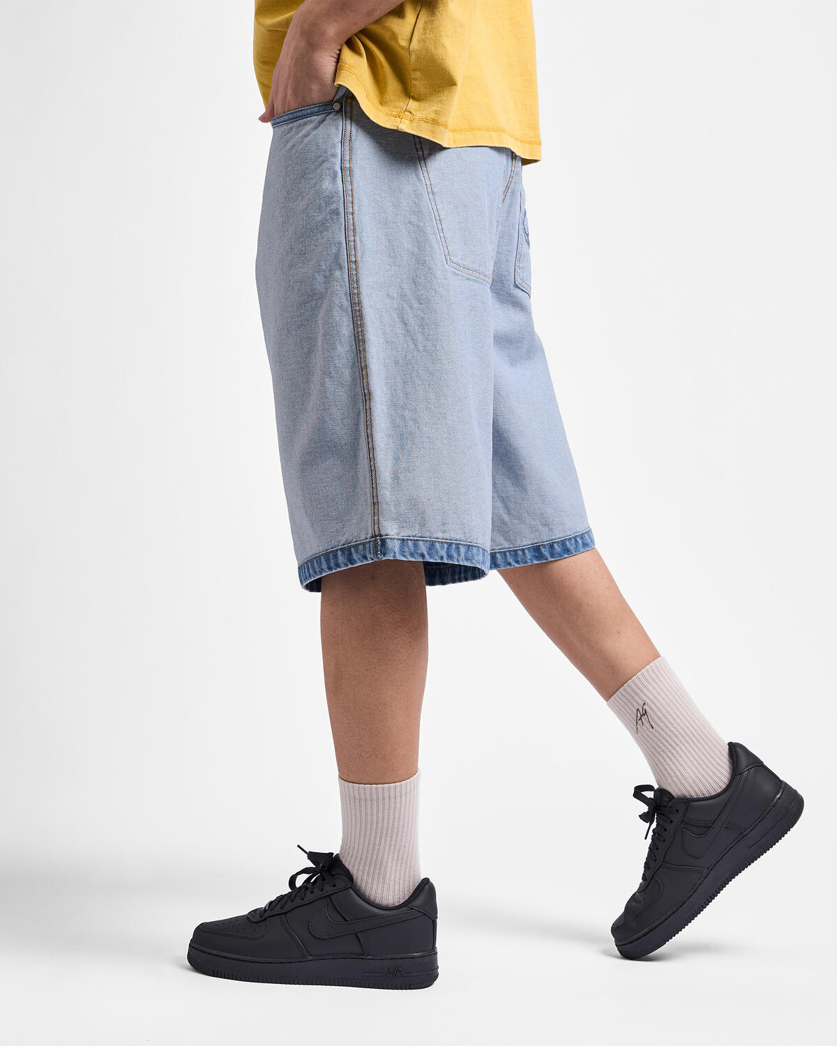Arte Antwerp Denim Inside/Out Shorts | SS26-237SHO-DBL | AFEW STORE